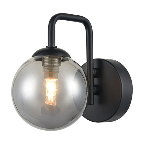 Prophecy wall light in black finish