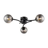 Prophecy 3 light ceiling light in black finish, alternative view