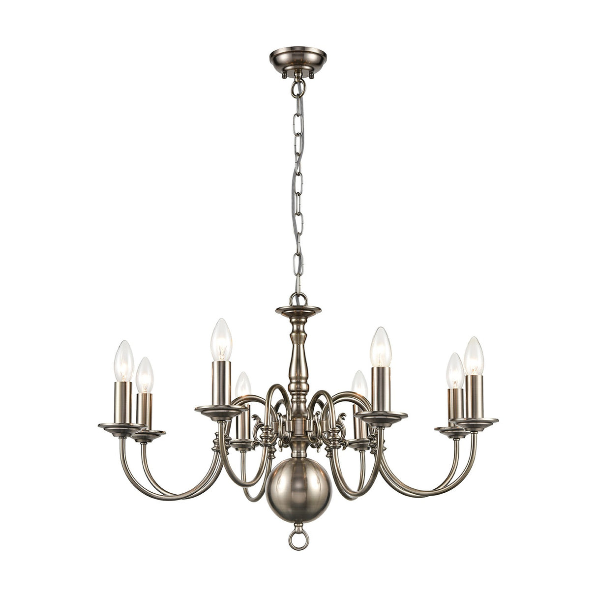 Mondrian 8 light chandelier