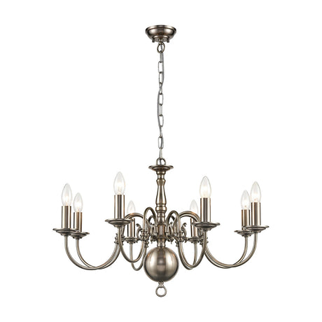 Mondrian 8 light chandelier