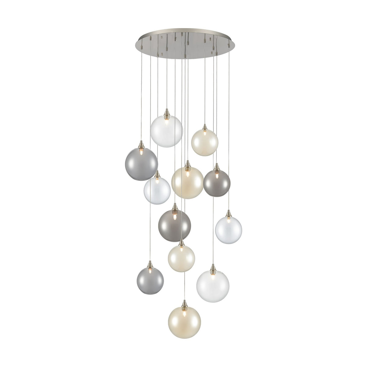 Galaxy 12 light chandelier, alternative view