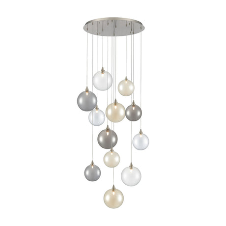 Galaxy 12 light chandelier, alternative view