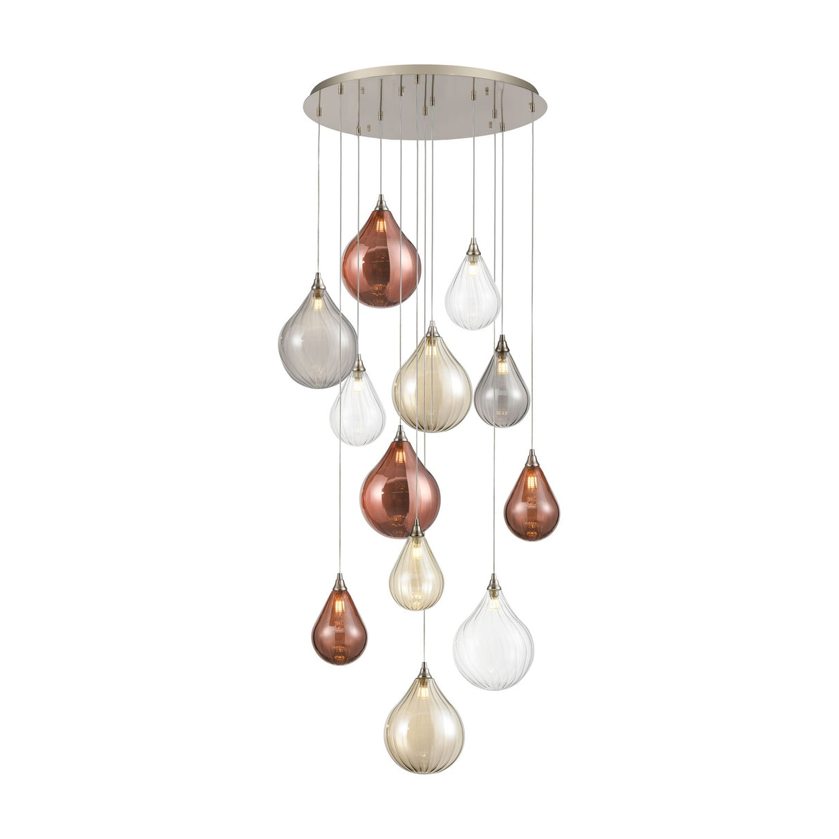 Galaxy 12 light chandelier, alternative view