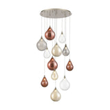 Galaxy 12 light chandelier, alternative view