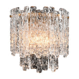 Icicle 2 light wall light in brass finish, alternative view