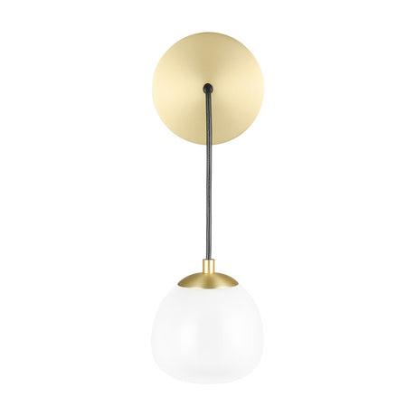 Vermeer ceiling light in black and gold finish