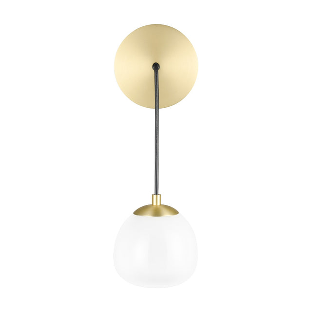 Vermeer ceiling light in black and gold finish