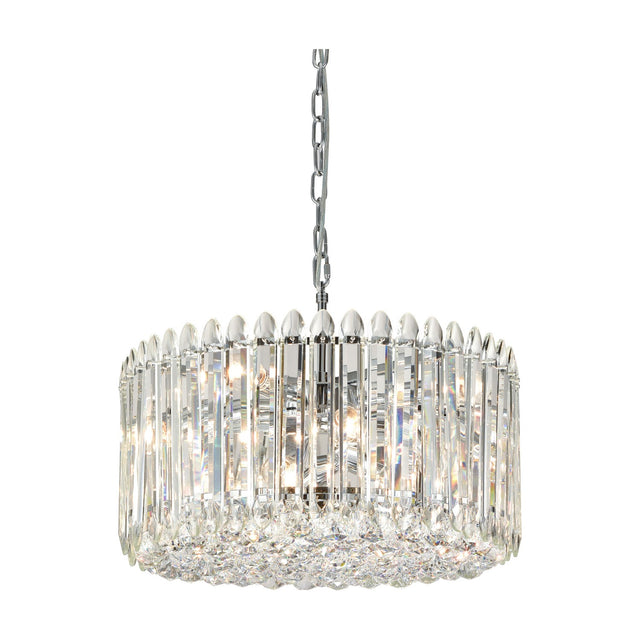 Diva 11 light chandelier in chrome finish