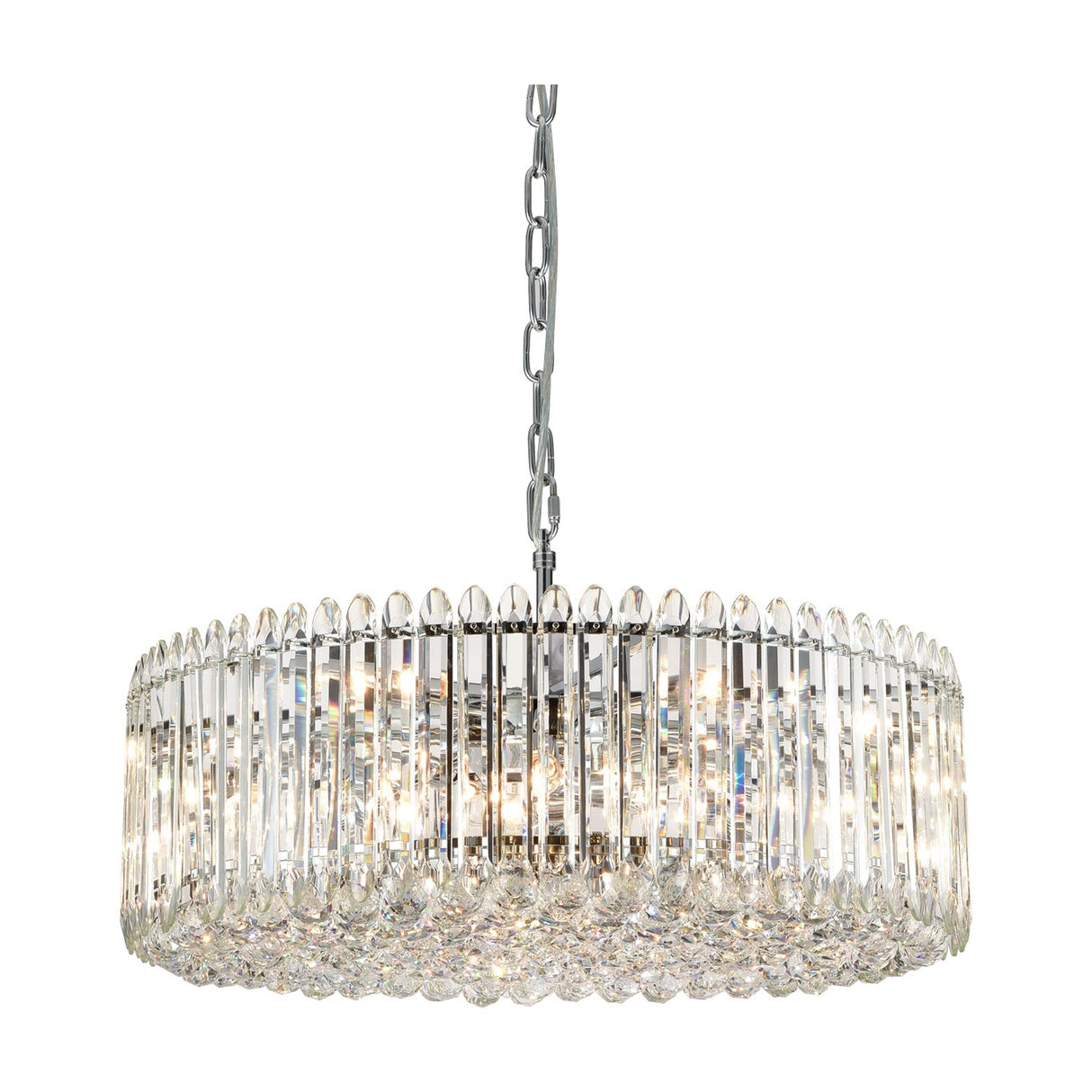 Diva 15 light chandelier in chrome finish