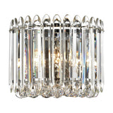 Diva 3 light wall light in chrome finish