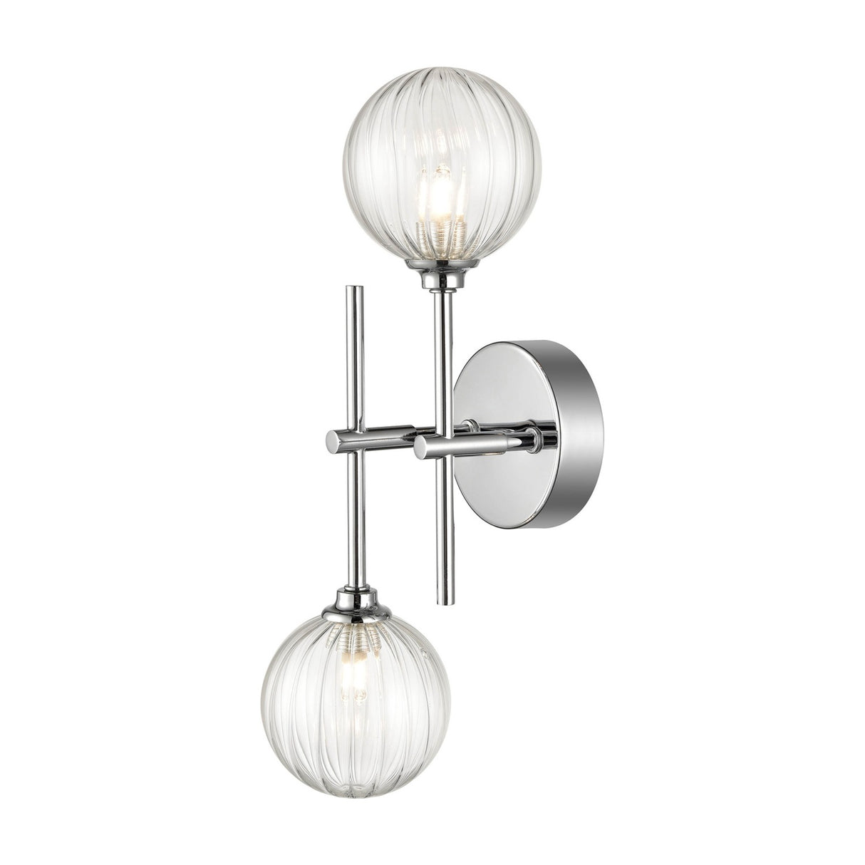 Abstraction 2 light ceiling light in chrome finish, alternative view