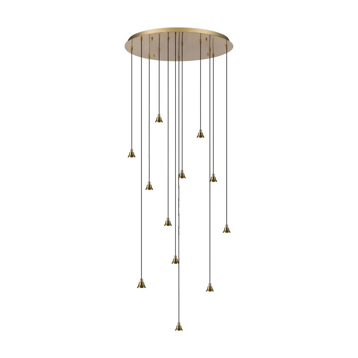 Galaxy 12 light chandelier, alternative view