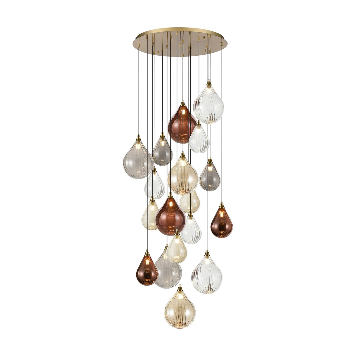 Perry 18 light chandelier in gold finish