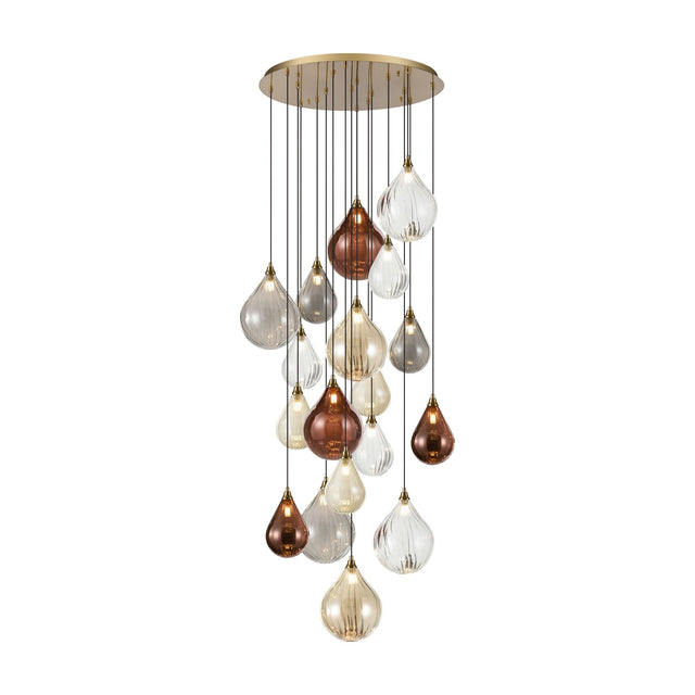 Perry 18 light chandelier in gold finish