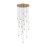 Perry 18 light chandelier in gold finish, alternative view