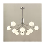 Cosmic 12 light ceiling light in satin nickel finish, alternative view