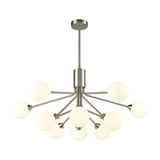 Cosmic 12 light ceiling light in satin nickel finish, alternative view