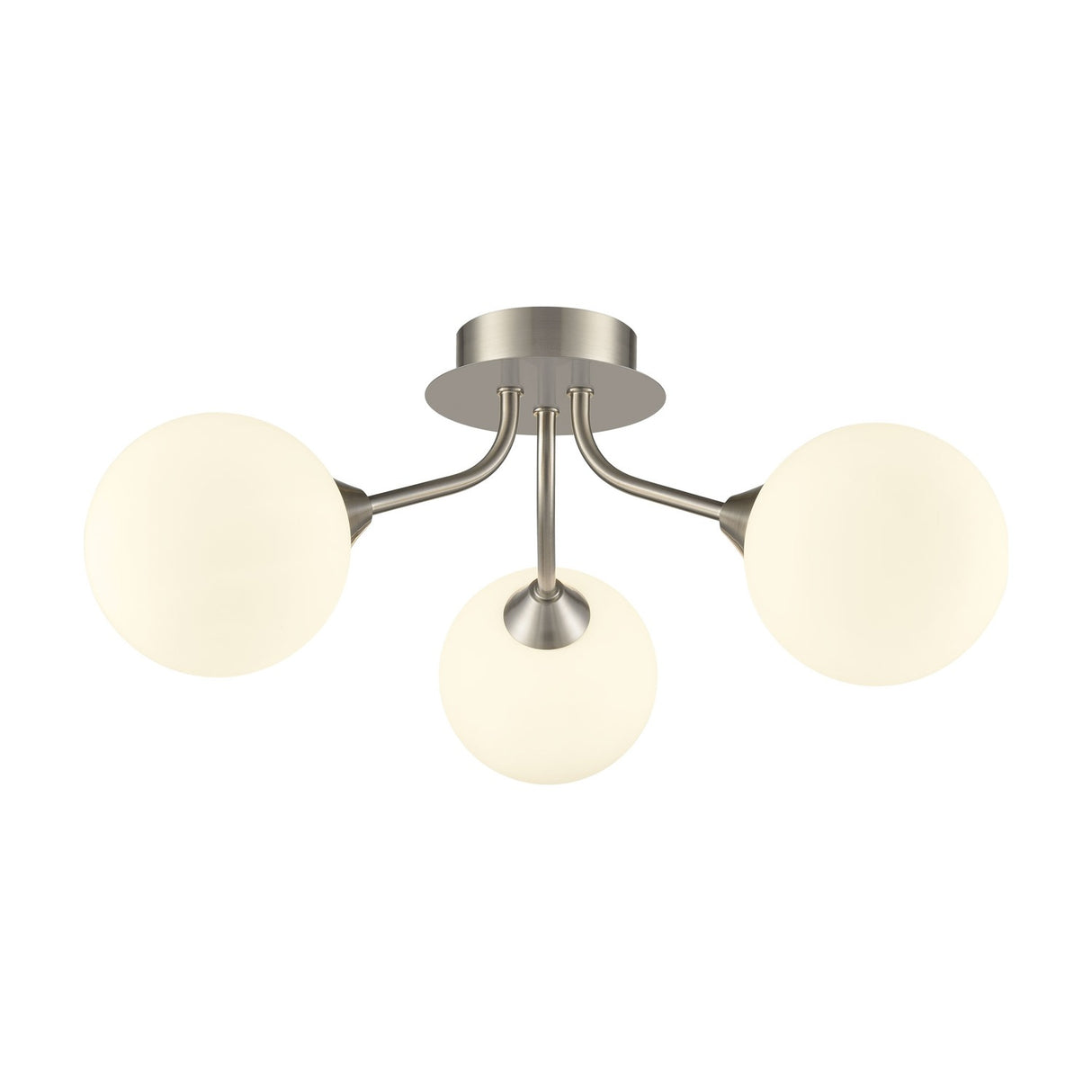 Cosmic 3 light ceiling light in satin nickel finish