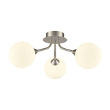 Cosmic 3 light ceiling light in satin nickel finish