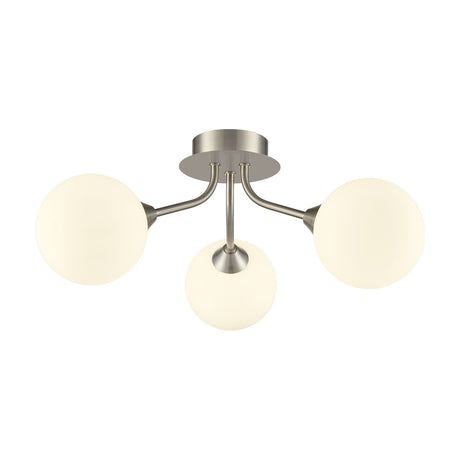 Cosmic 3 light ceiling light in satin nickel finish
