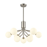 Cosmic 9 light ceiling light in satin nickel finish, alternative view