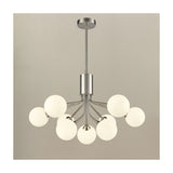 Cosmic 9 light ceiling light in satin nickel finish, alternative view