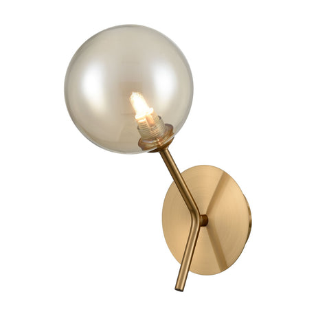 Cosmic wall light in gold finish