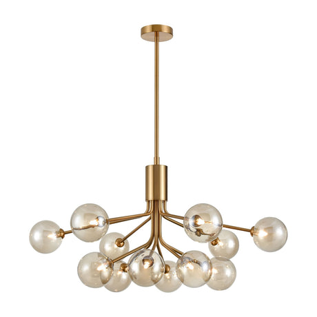 Cosmic 12 light ceiling light in gold finish, alternative view