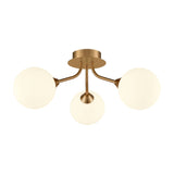 Cosmic 3 light ceiling light in gold finish