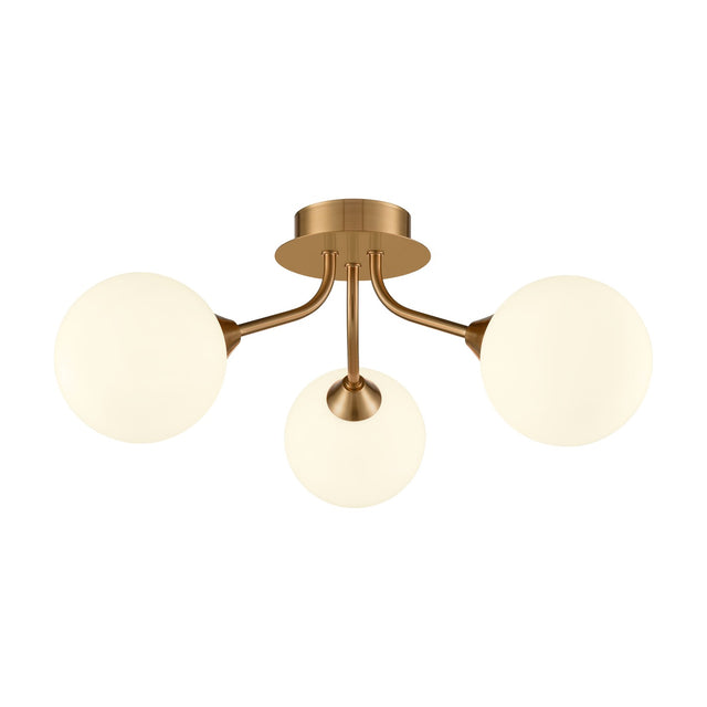 Cosmic 3 light ceiling light in gold finish