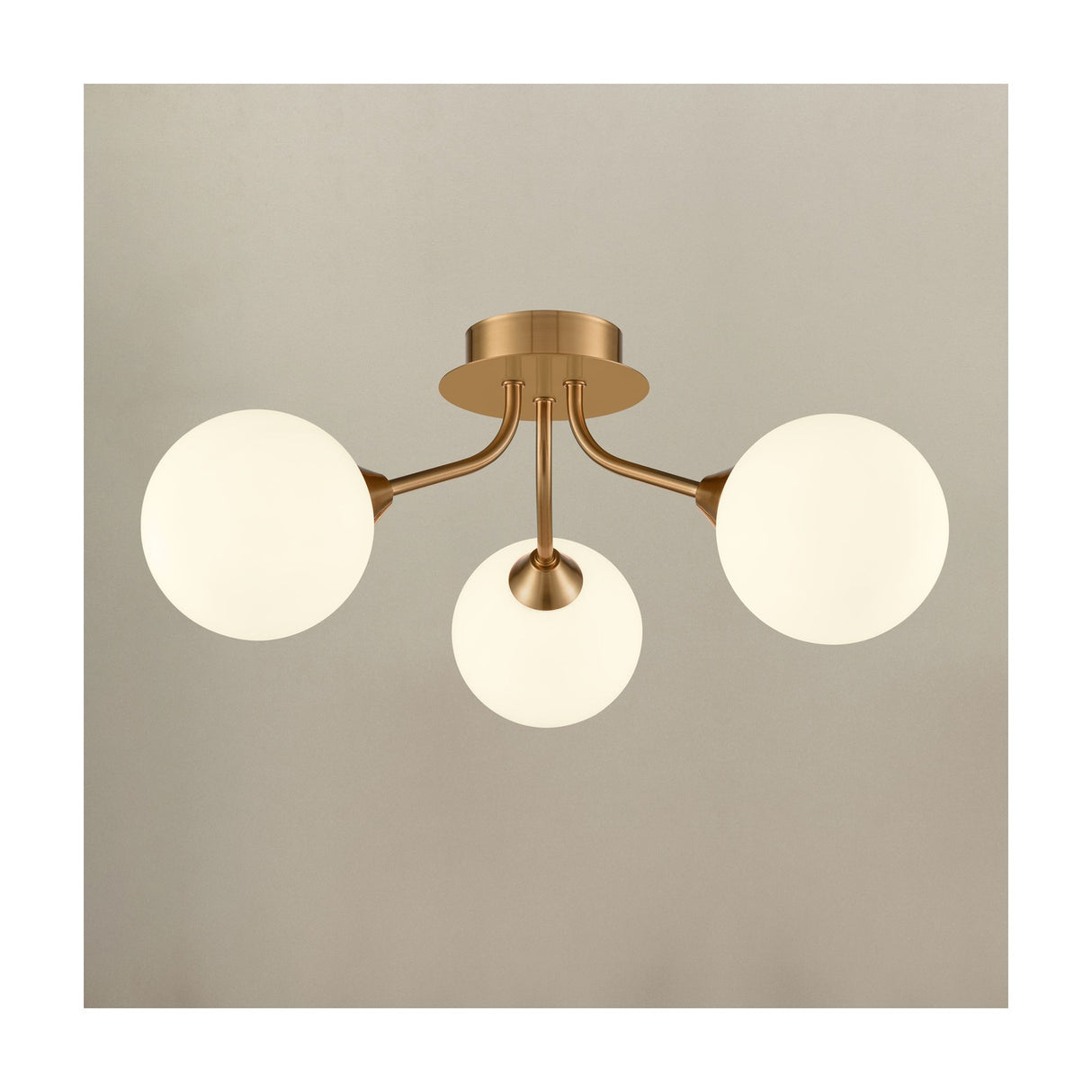 Cosmic 3 light ceiling light in gold finish, alternative view