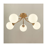 Cosmic 5 light ceiling light in gold finish, alternative view