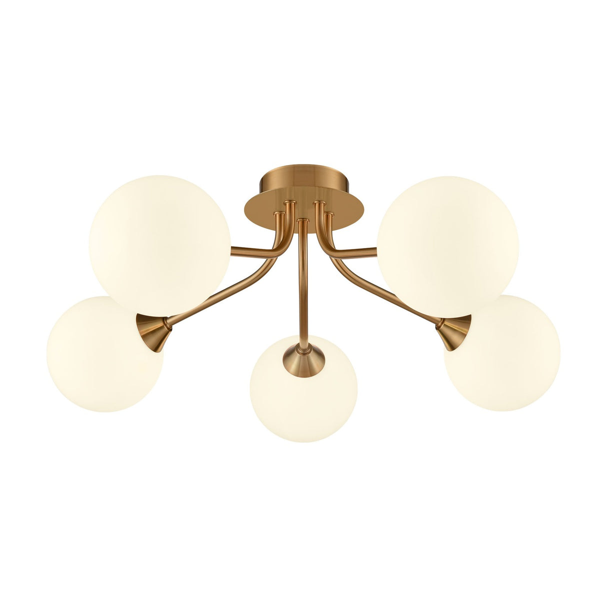 Cosmic 5 light ceiling light in gold finish, alternative view