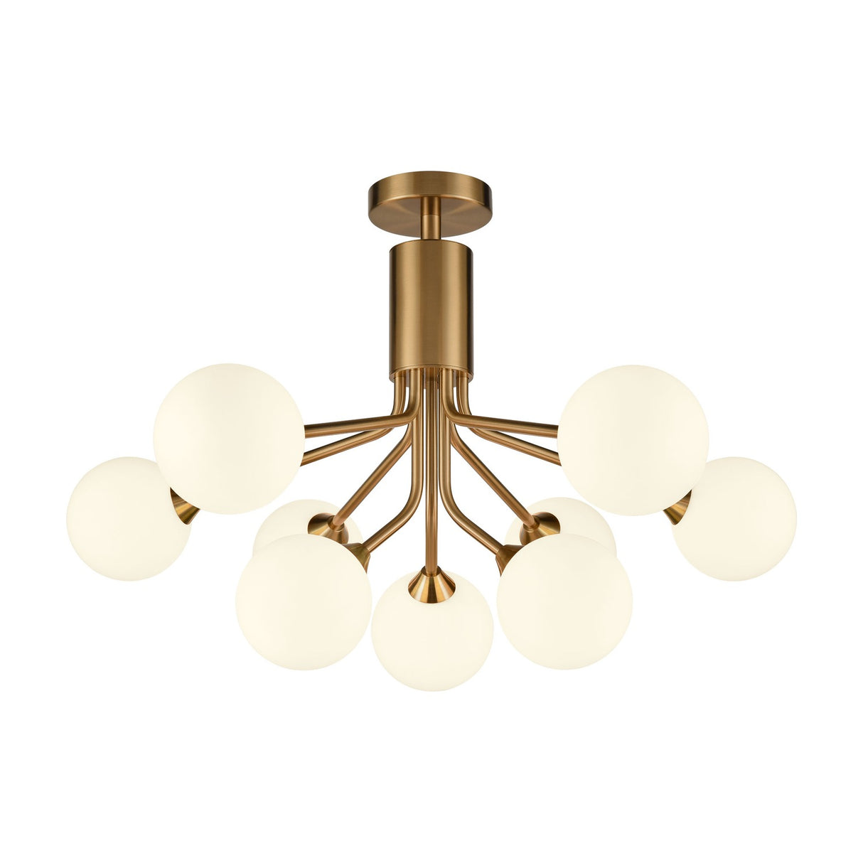 Cosmic 9 light ceiling light in gold finish, alternative view