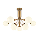 Cosmic 9 light ceiling light in gold finish, alternative view