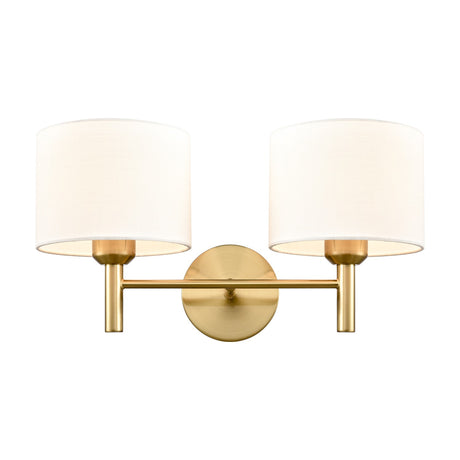 Barolo 2 light wall light in brass finish
