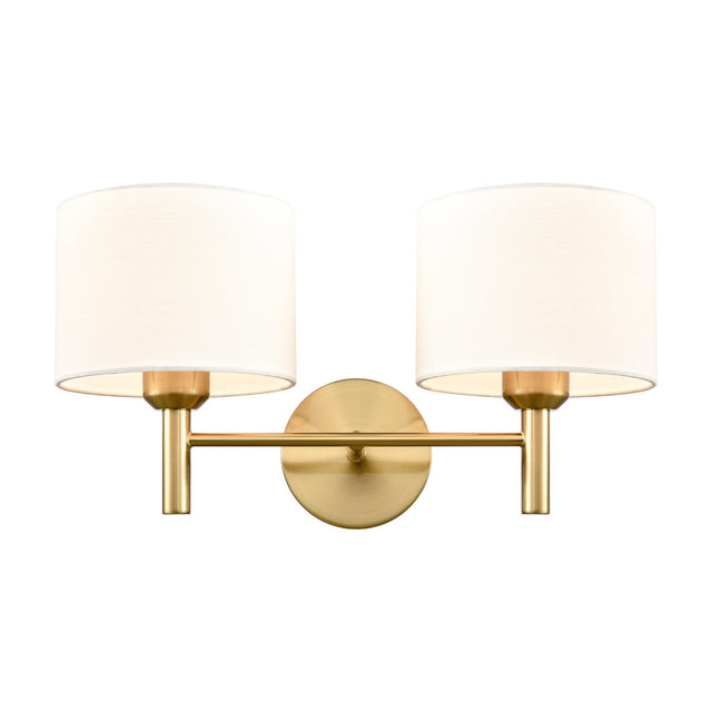 Barolo 2 light wall light in brass finish