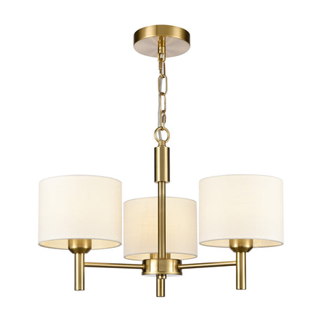 Barolo 3 light pendant light in brass finish