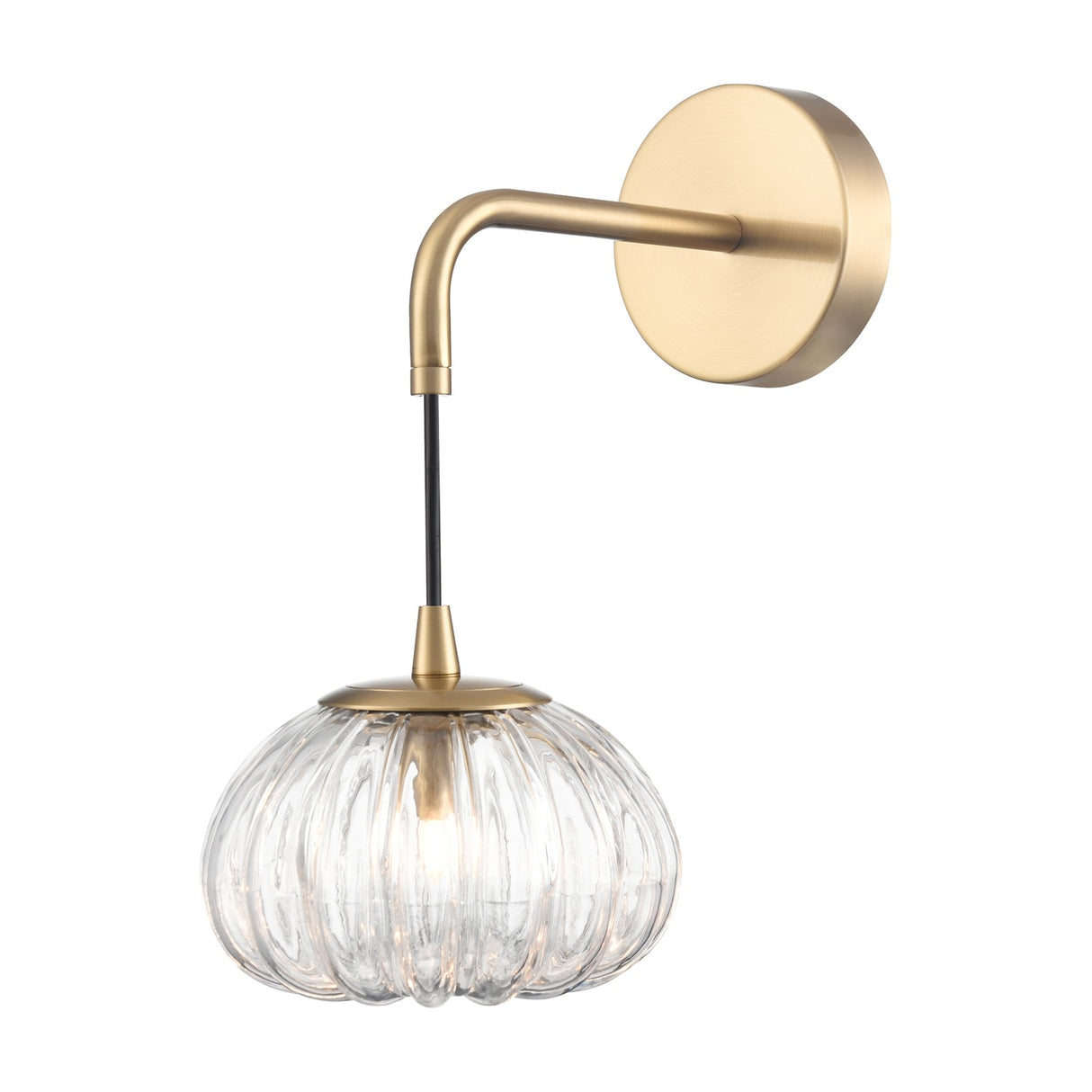 Harvest wall light in brass finish