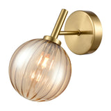 Quasar wall light in brass finish