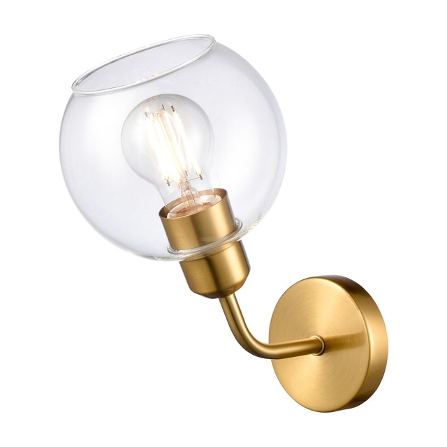 Chalice wall light in brass finish