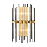 Celestial 2 light wall light in brass finish, alternative view