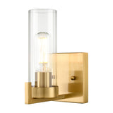 Camelot wall light in brass finish