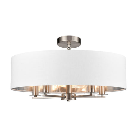 Windsor 2 light wall light in satin nickel finish