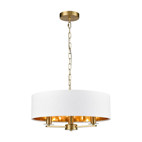 Windsor 3 light ceiling light in brass finish