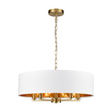 Windsor 5 light ceiling light in brass finish, alternative view