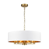 Windsor 5 light ceiling light in brass finish, alternative view