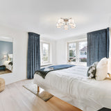Sirius 5 light ceiling light, shown in a room setting
