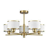 Polaris 5 light ceiling light, unlit