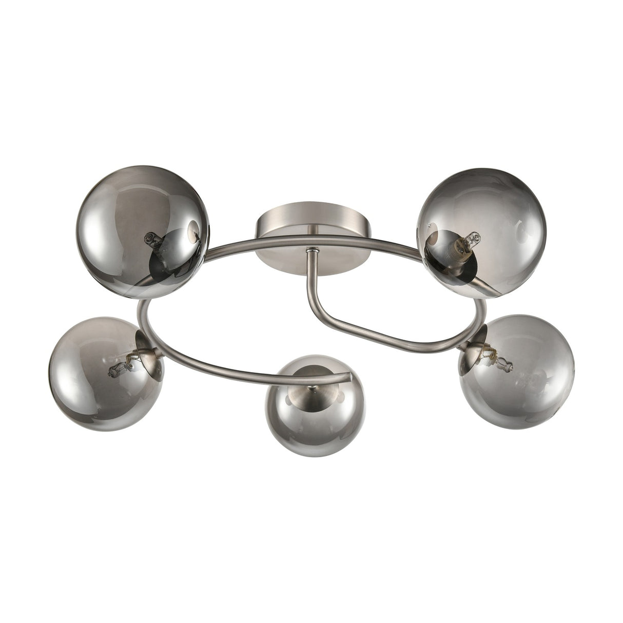 Atlas 5 light ceiling light, unlit
